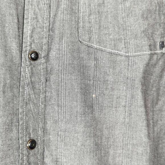 Ocean Current Gray Snap Front Long Sleeve Western Shirt‎ Men's Size XL - Picture 5 of 13